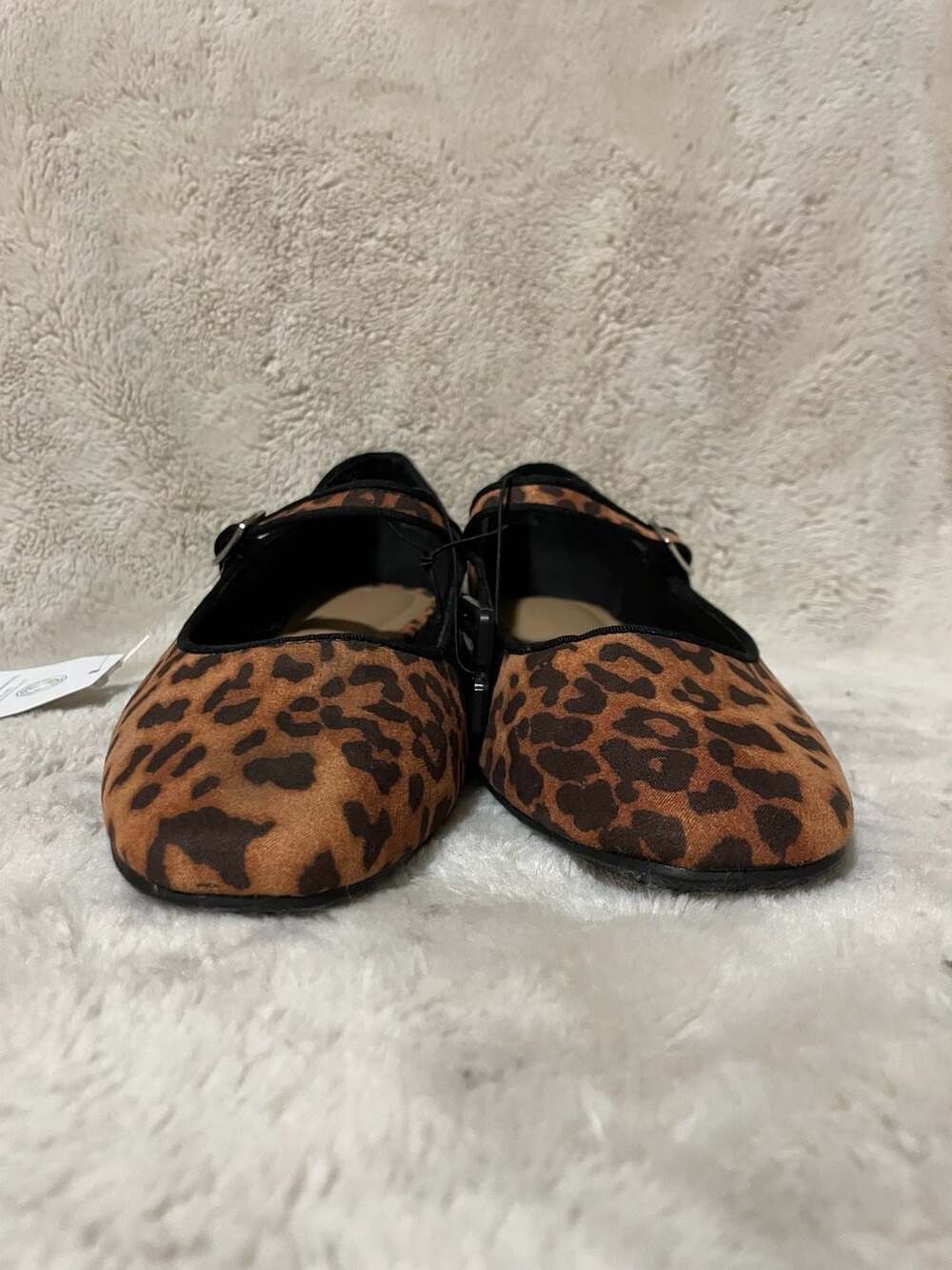 Leopard Print Mary Jane Flats Size 11 - Picture 4 of 7